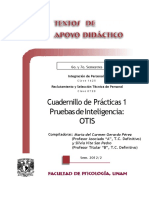 Cuadernillo de Practicas 1. Pruebas de Inteligencia OTIS Gerardo Perez Vite San Pedro TAD 6 y 7 Sem