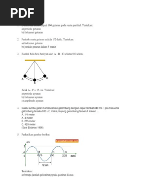 Soal Essay Getaran Dan Gelombang Kelas 8 Smp