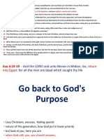 Go Back To God's Purpose
