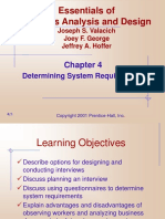 Essentials of Systems Analysis and Design: Determining System Requirements