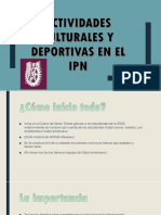 Actividades Culturales y Deportivas en El Ipn