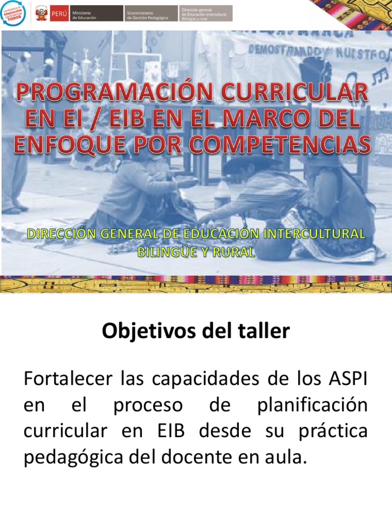 Fortaleciendo la Programación Curricular EIB | PDF | Plan de estudios ...