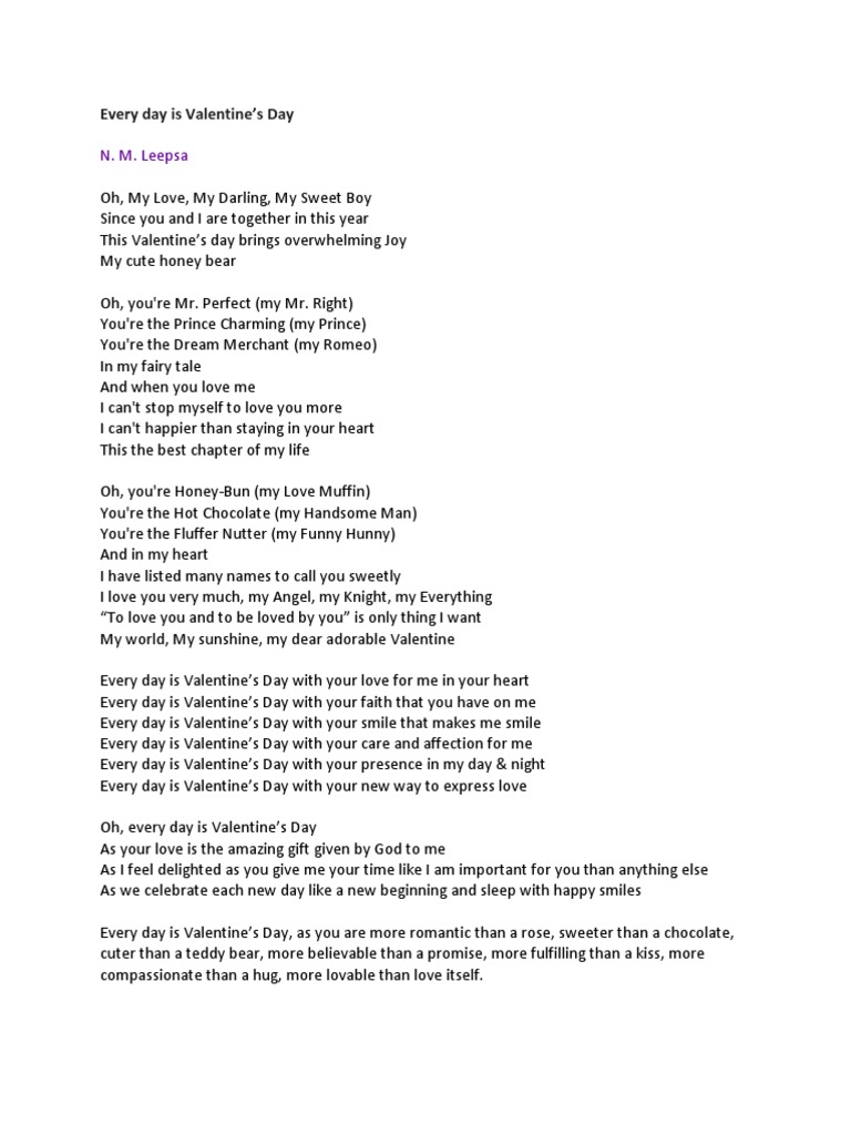 Everyday Is Valentine PDF