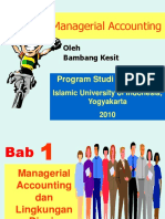 Managerial Accounting: Program Studi Akuntansi