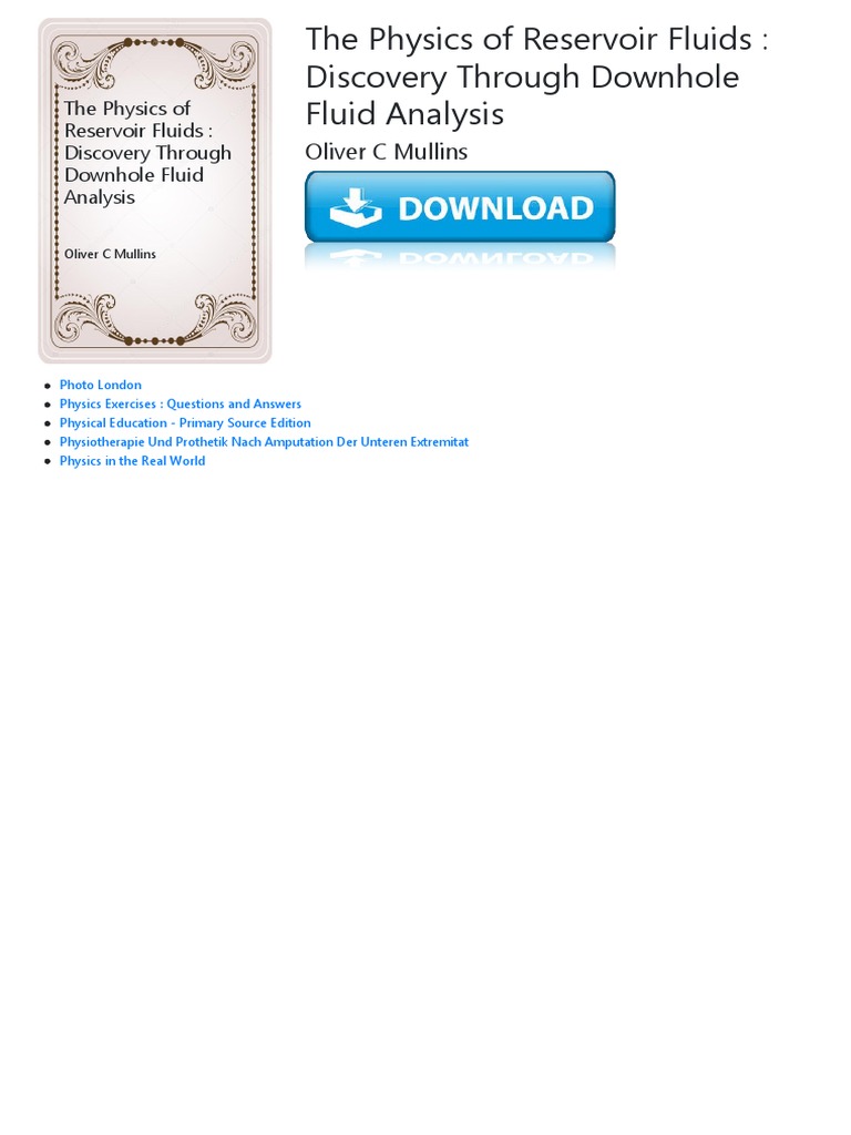 Reservoir Fluid Physics Guide | PDF