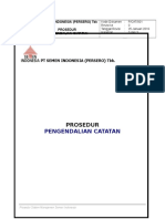 Pengendalian Catatan: Prosedur