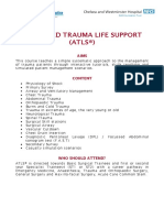 Advanced Trauma Life Support Course - ATLS - More Info PDF