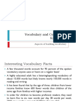 Vocabulary and Conceptual Knowledge: Aspects of Building Vocabulary