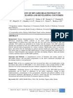 Ijphcs: A Comparison of Hiv/Aids Health Policy in Selected Developed and Developing Countries