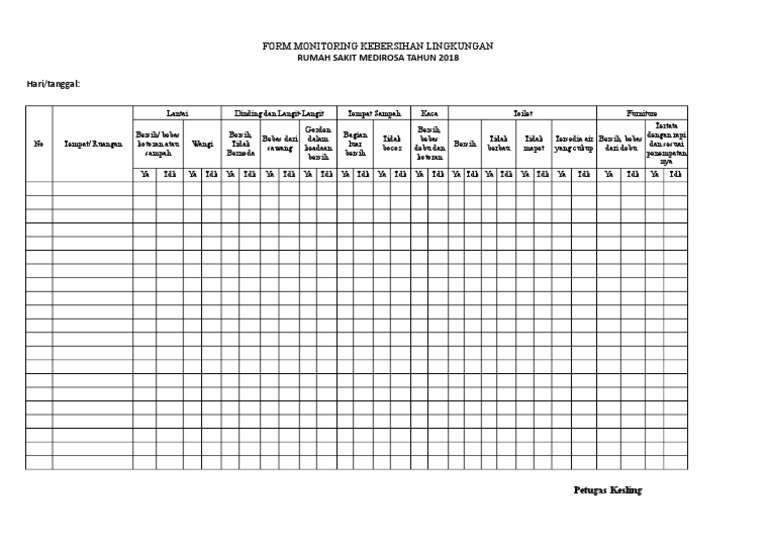 form-monitoring-kebersihan-lingkungan