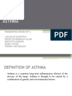 Asthma: Presented Bygroup 1: A Robani Martina Fepep Suherman Alam Resi Wulansari Rizky Fauzi Triska Oktariani