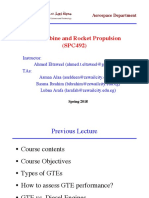 Gas Turbine and Rocket Propulsion (SPC492) : Aerospace Department