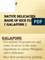 Lesson 28: Native Delicacies Made of Rice Flour (Galapong)