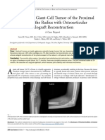 Osteoarticular Allograft Reconstruction After Resection of a Giant-Cell Tumor of the Proximal Radius