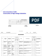 Risk Assessment - Rev - 00 (Construction of High Voltage Sub Station Autho R Arber Dogani - 01.01.2015