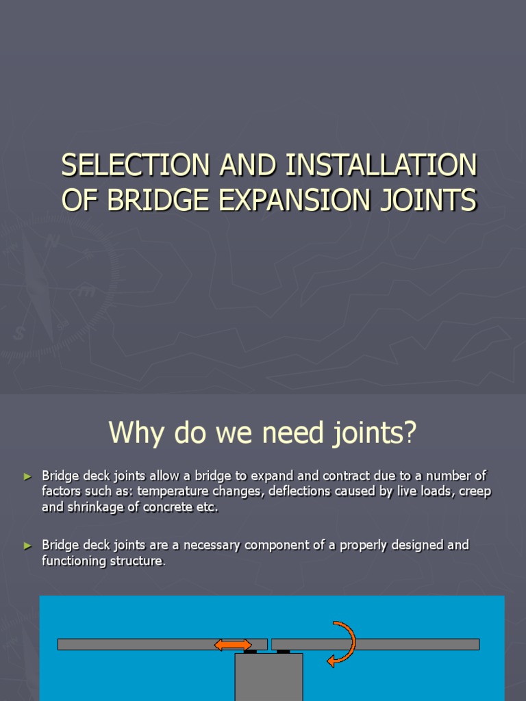 Bridge Expansion Joint Selection Guide | PDF | Materials | Mechanical ...