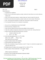 Cbse Sample Papers For Class 11 Chemistry Download PDF