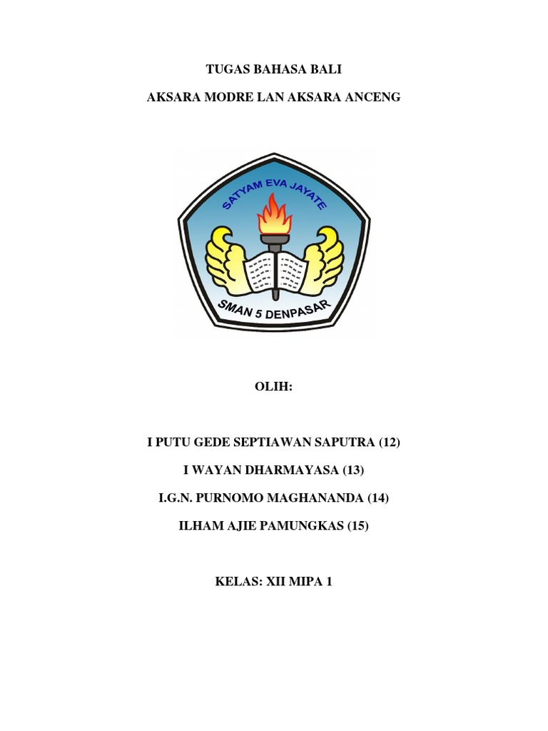 Contoh Aksara Modre Siswapelajar Com