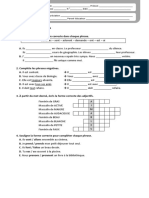 Exercices de grammaire - niveau I