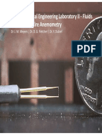 ME 123: Measuring Fluid Flow with Hot-Wire Anemometry