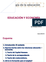 Tema 5. Educacion y Economia Powerpoint