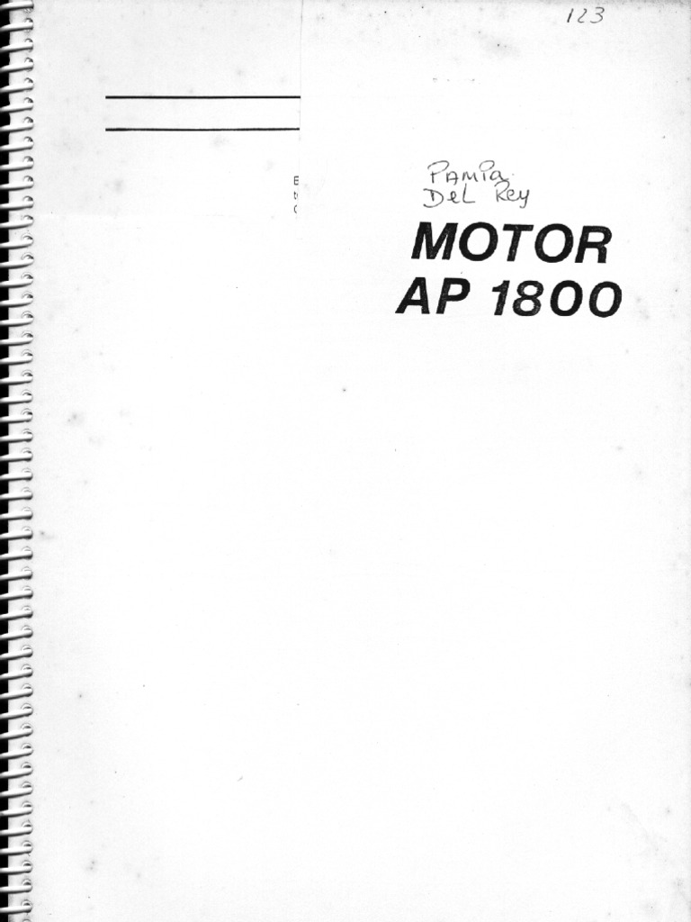 Manual Motor AP 1.8
