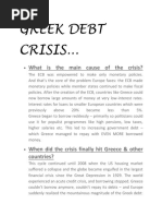 Greek Debt Crisis 