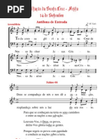 Cânticos da Missa da Exaltação da santa Cruz