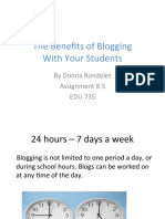 The Benefits of Blogging - 8.5