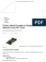 9 Linux Ethtool Examples To Manipulate Ethernet Card (NIC Card)