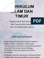 Kurikulum Islam Dan Timur Perbentangan