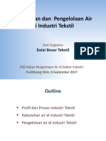 Kebutuhan Dan Pengelolaan Air Tekstil