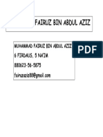 Muhammad Fairuz Bin Abdul Aziz