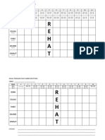 Jadual Tempahan Pusat Sumber Sesi Pagi