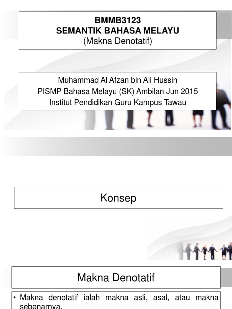 BMMB3123 Makna Denotatif | PDF