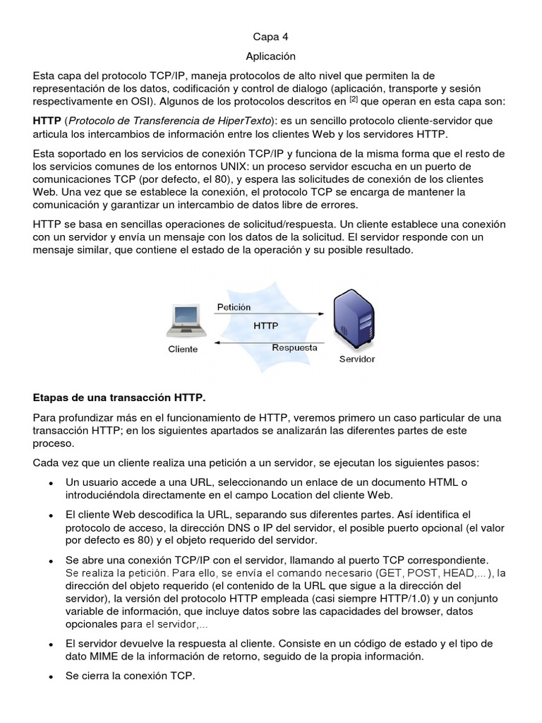 Capa 4 Protocolo | PDF | Servidor web | Internet y web