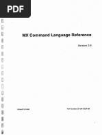 MX Command Language Reference