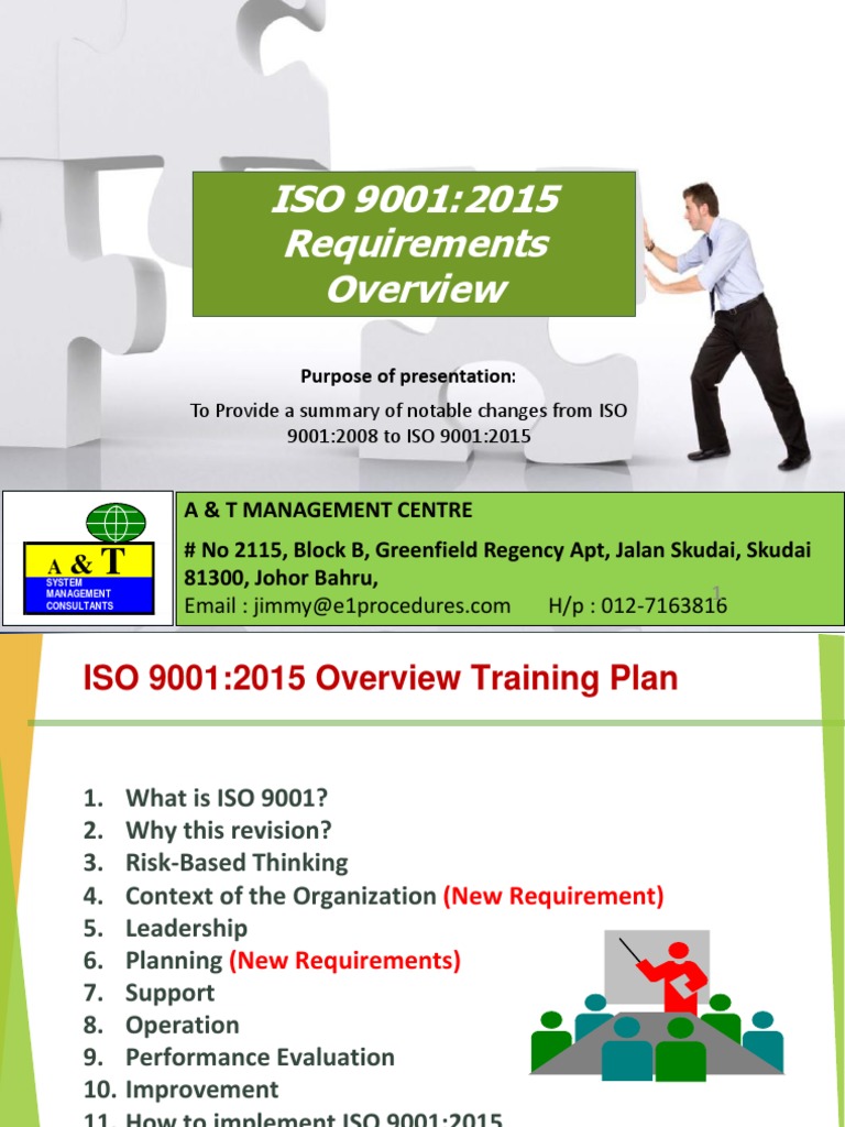 1 ISO 9001 - 2015 Overview OL Training | PDF | Iso 9000 | Internal Audit
