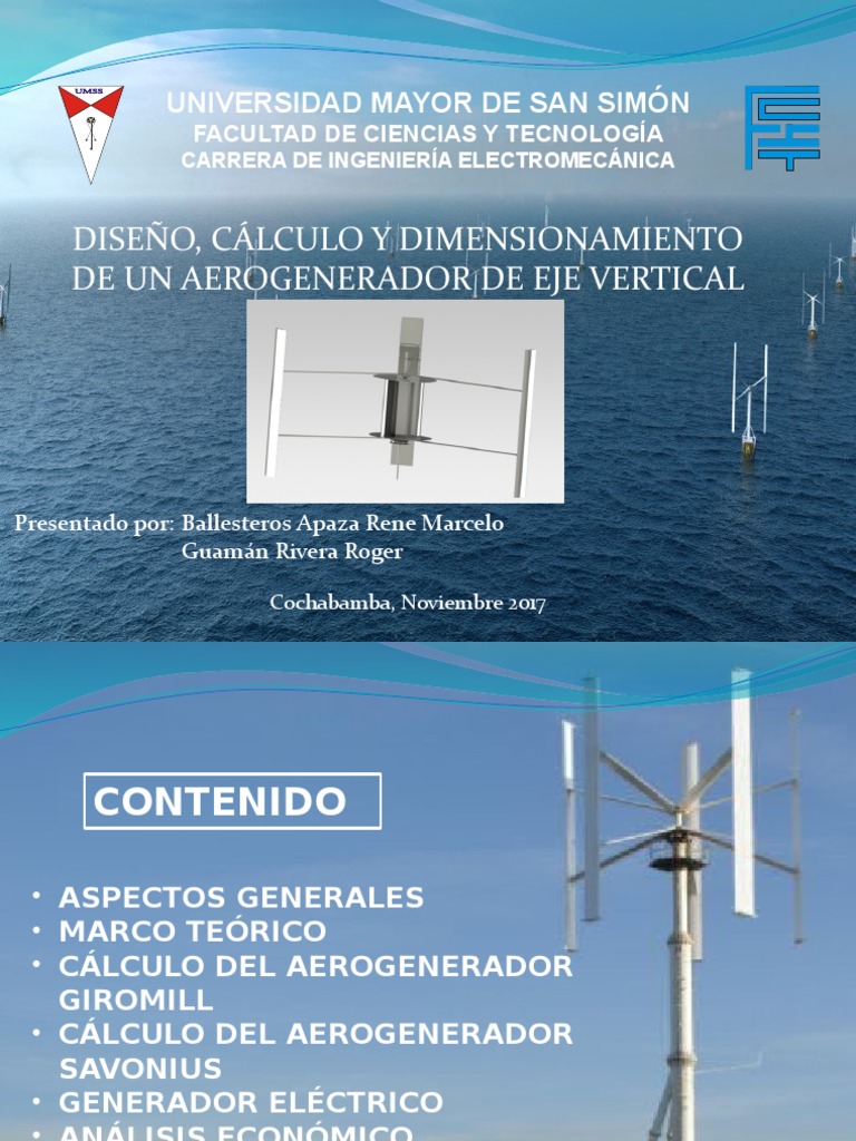 Diseño de Aerogenerador Vertical Savonius | PDF | Turbina eólica ...