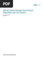 Dell SC Series Storage Synchronous Replication and Live Volume