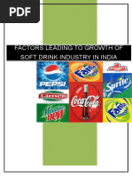 Factors Leading To Growth of Soft Drink Industry in India