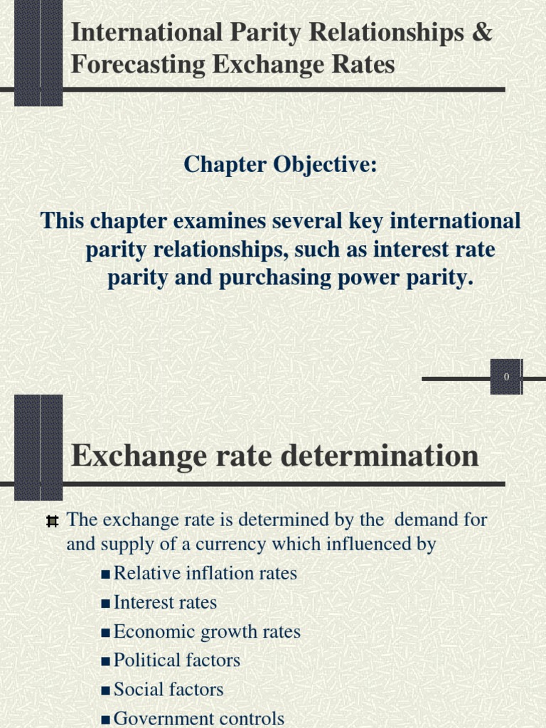 International Parity Relationships Explained | PDF | Purchasing Power ...