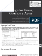 Agregados Finos Gruesos y Agua