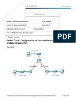 2.2.2.4 Packet Tracer - Configuring IPv4 Static and Default Routes Instructions