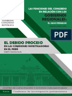 Eldebido Proceso. en La Comisiones Investigadoras en El Perú.