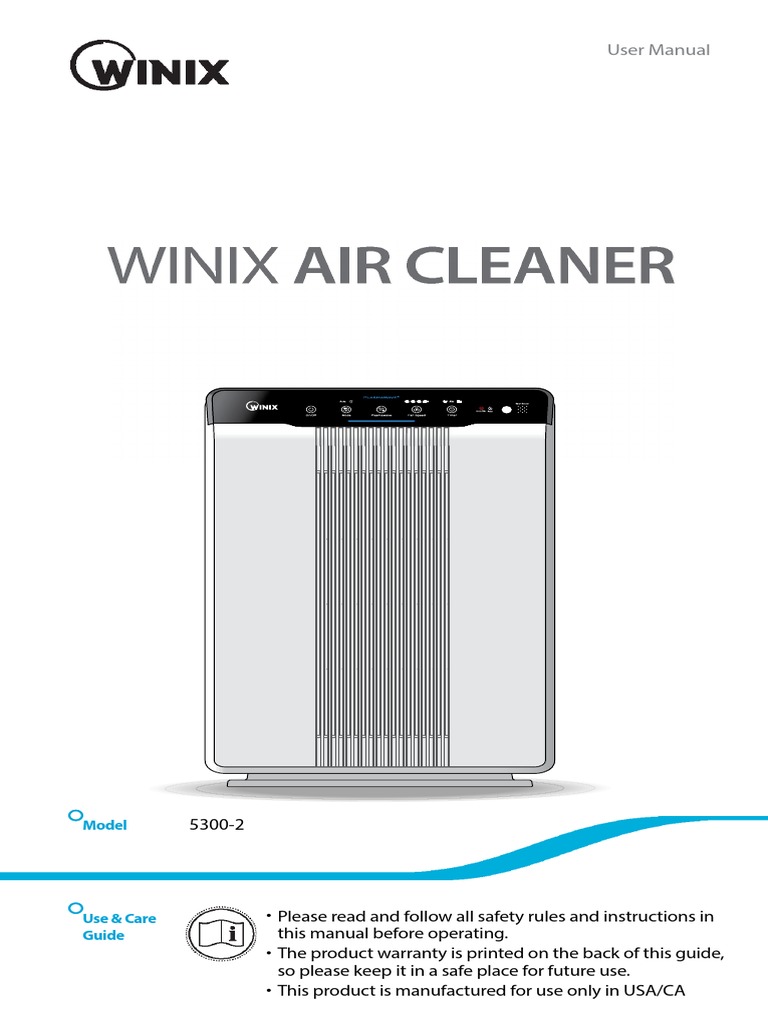 Winix_Air_Purifier.pdf | Electromagnetic Interference | Ac Power Plugs