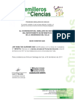 Diploma de Semillero de Ciencias