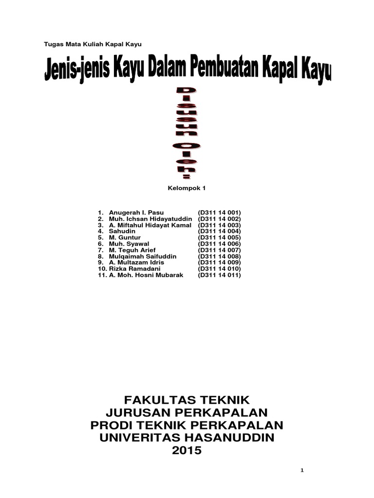  Makalah  Kapal Kayu  PDF