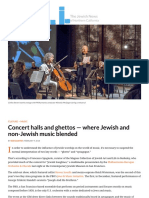 Blending Jewish and Non-Jewish Music in Concert Halls and Ghettos of Old