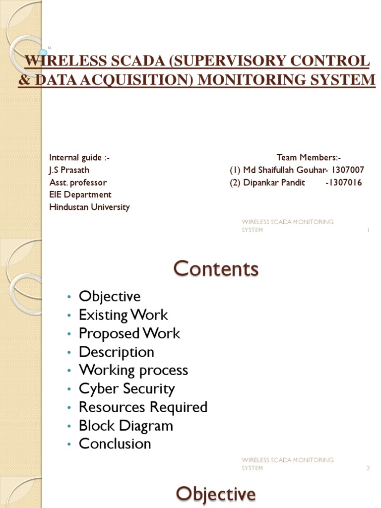 Wireless SCADA Monitoring System Guide | PDF | Scada | Wi Fi